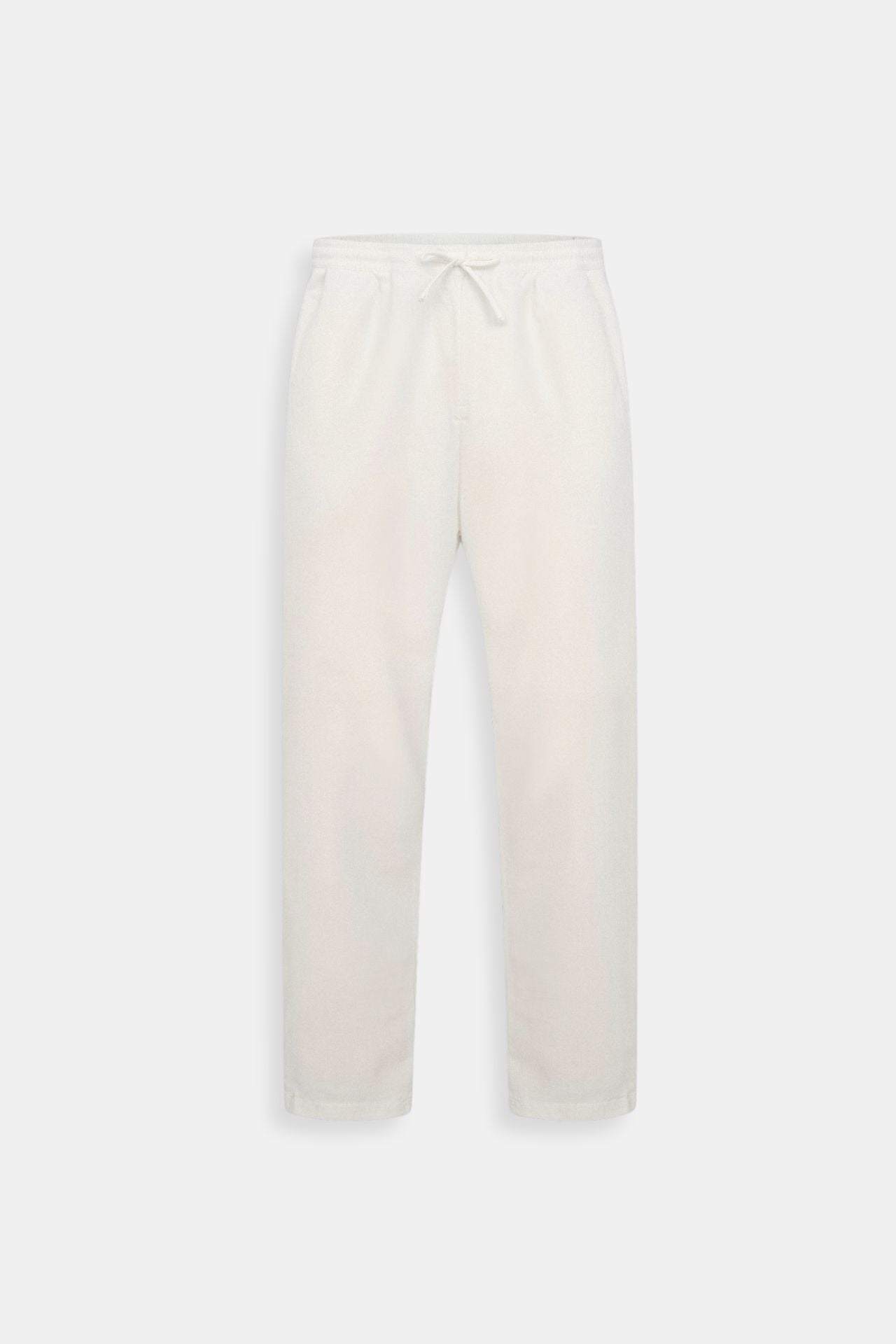 Pantalon de survêtement Homme Blanc avec Cordons de Serrage