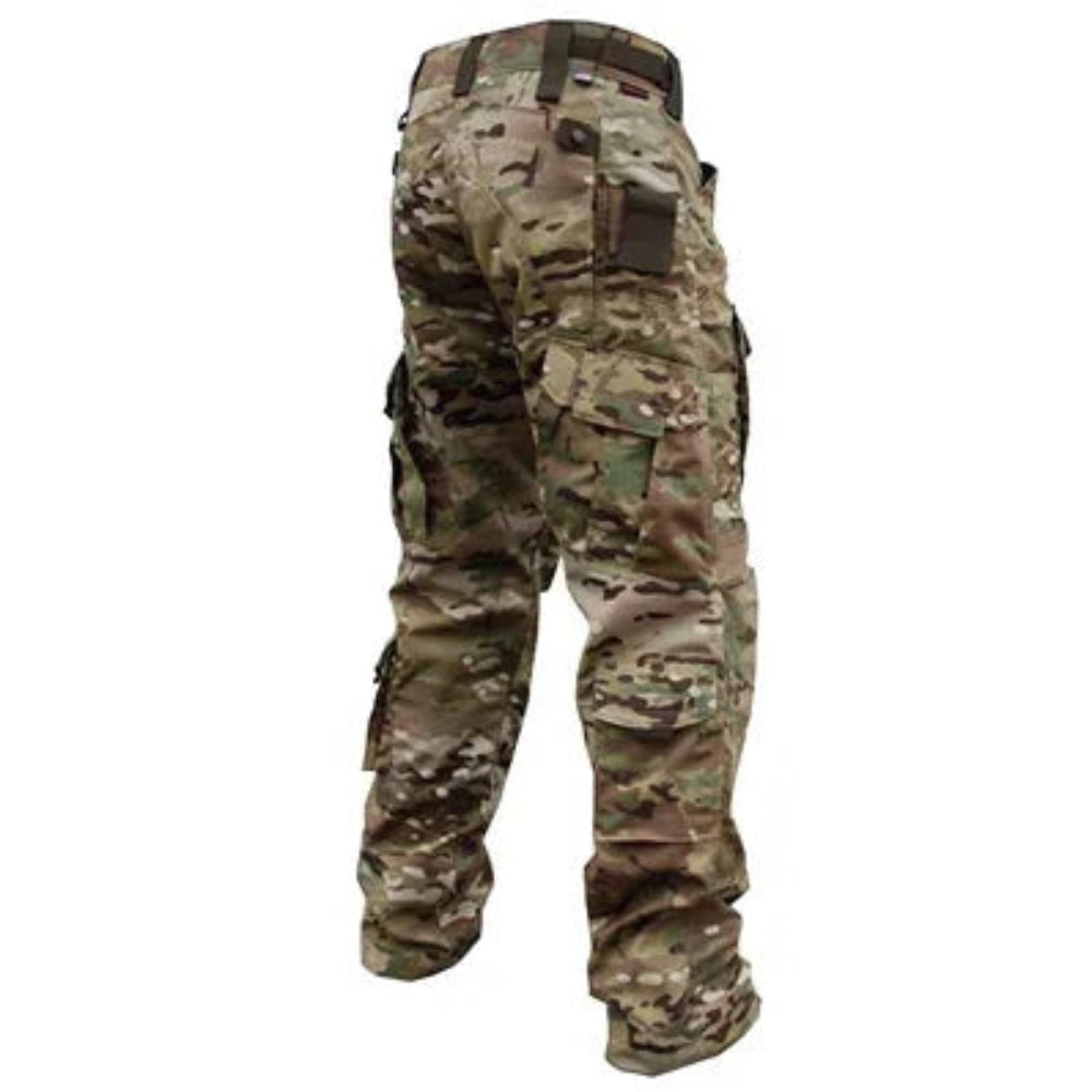 Pantalon Tactique avec Poches Multi-Directions et Ceinture Élastique
