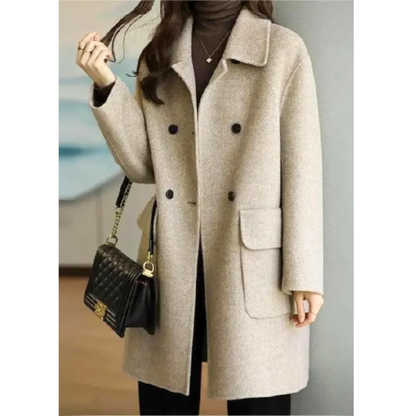 Manteau Mi-Long Coupe-Vent Cintré