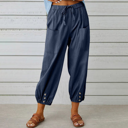 Pantalon Femme Décontracté Taille Relâchée