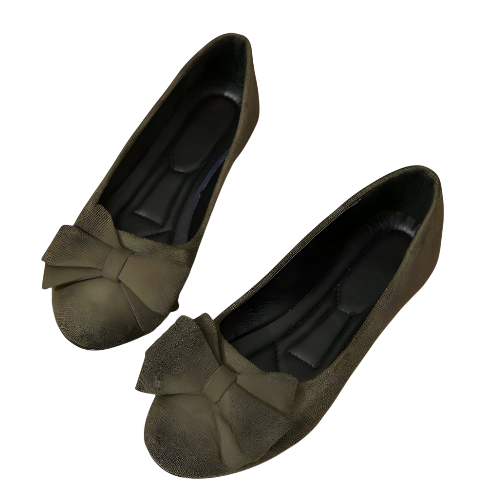 Chaussures Plates Femmes à Nœud Élégant