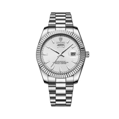 Montre Homme Acier Inoxydable avec Affichage Date - PanierRoyale