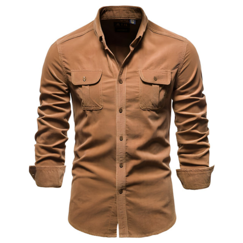 Chemise Homme Manches Longues Classique et Confortable