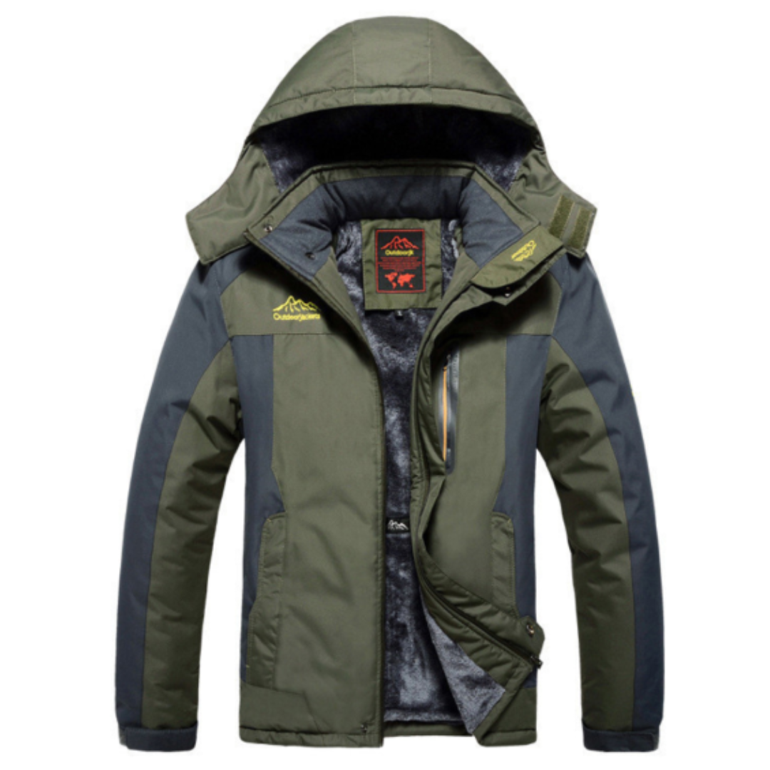 Veste Homme Hiver Imperméable avec Capuchon et Isolation Chaude
