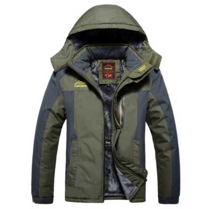 Veste Homme Hiver Imperméable avec Capuchon et Isolation Chaude