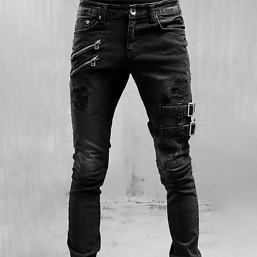 Pantalon Jean Denim Homme Style Classique