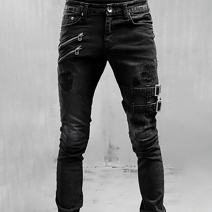 Pantalon Jean Denim Homme Style Classique