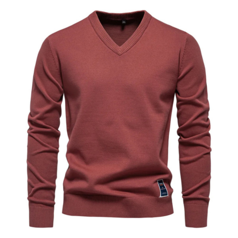 Pull Homme Col V en Laine Douce et Chaude