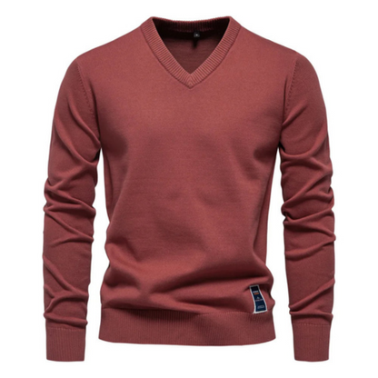 Pull Homme Col V en Laine Douce et Chaude