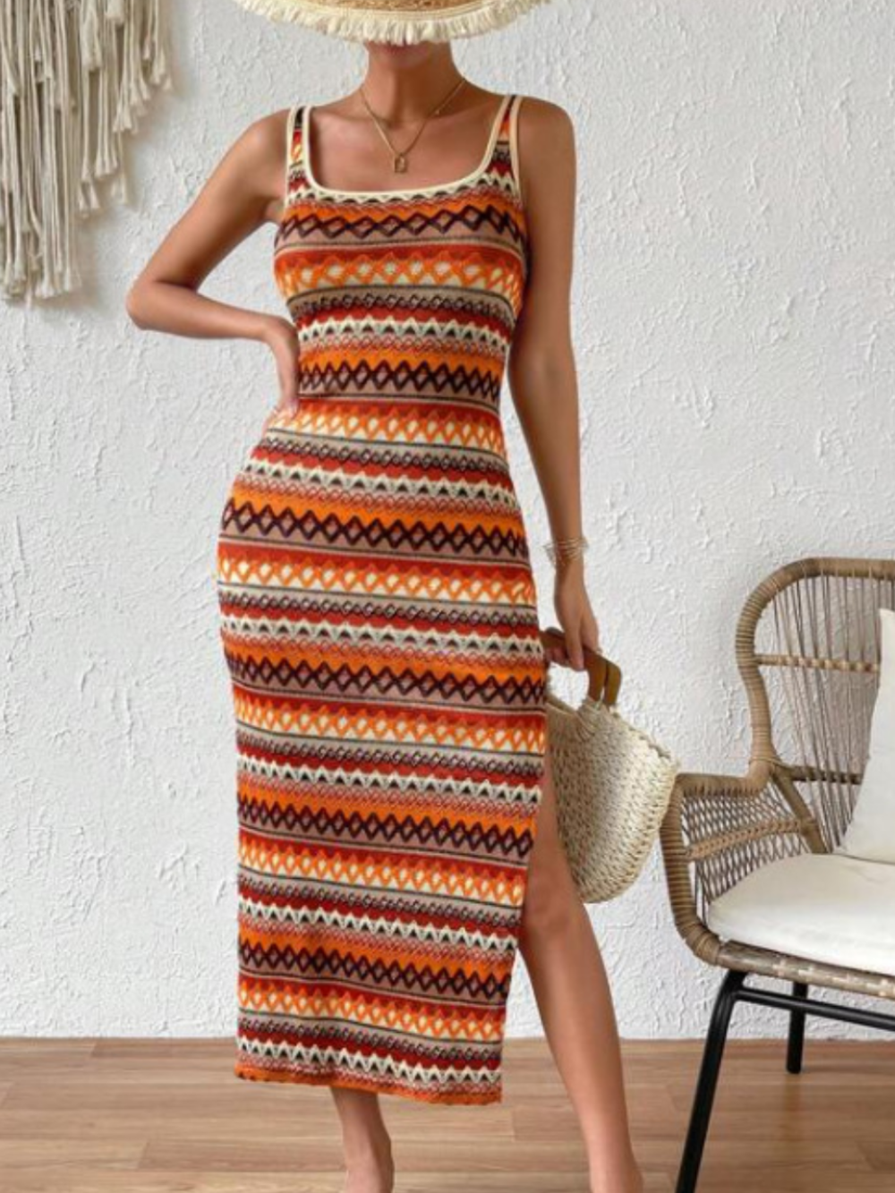 Robe Été Légère à Rayures pour Femmes