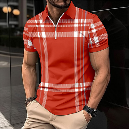 Polo Homme Carreaux Classique et Élégant - BerlinGlamour
