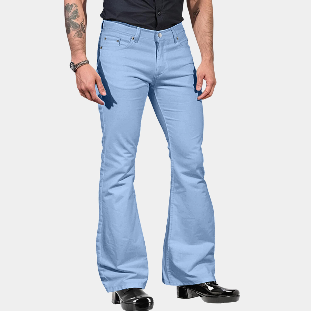 Pantalon Homme Blanc Relaxed Fit Casual