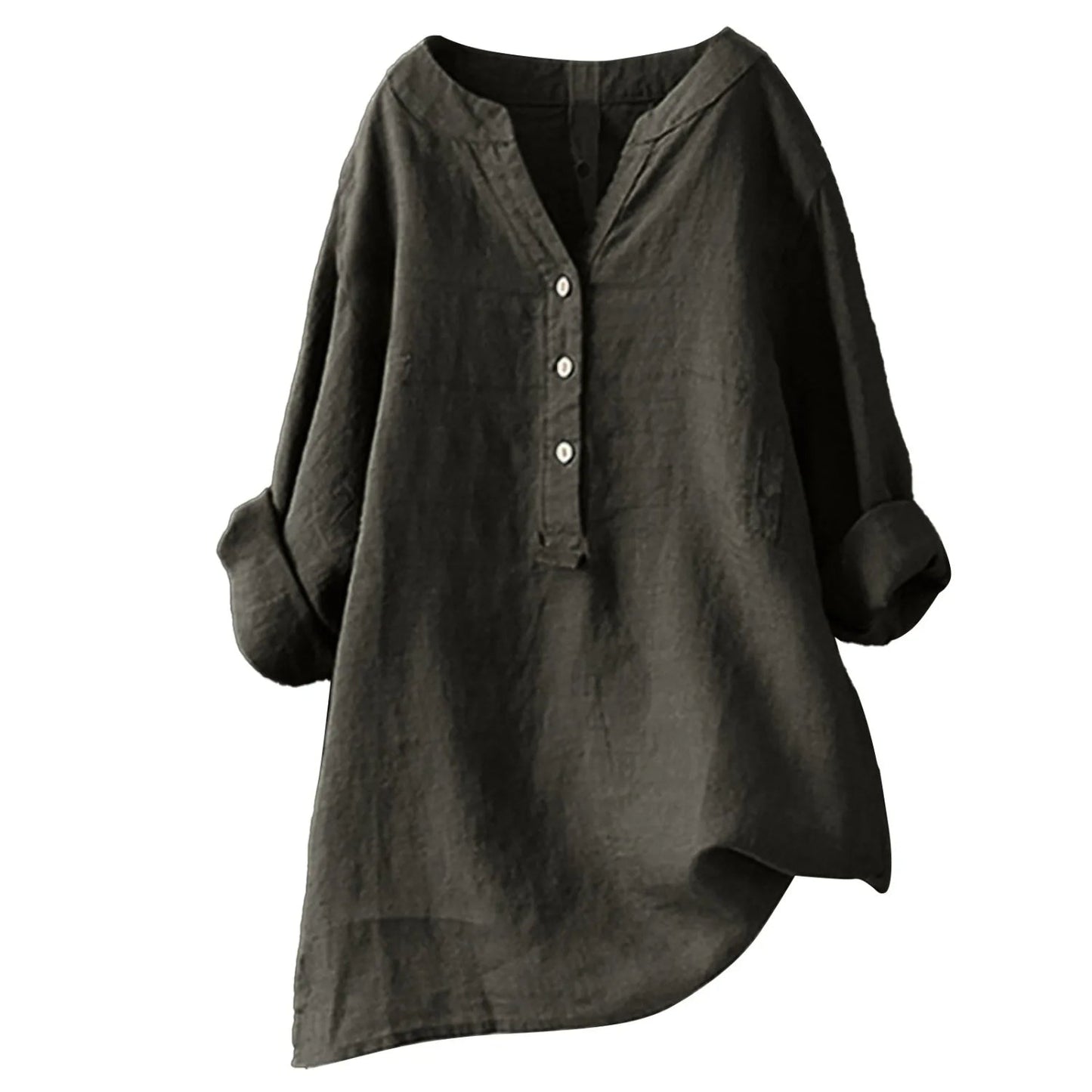 Blouse Femme Chic en Tissu Léger avec Col Rouge Élégant