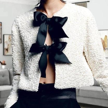 Veste en Paillettes Chic pour Femme avec Lacets - PanierRoyale