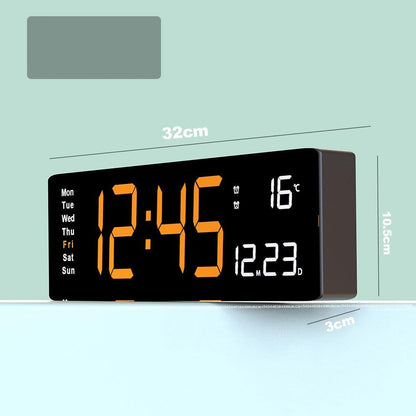 Horloge Murale LED Écran LCD Réglable