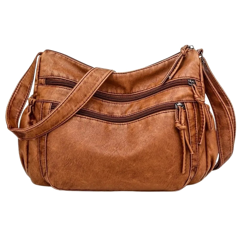 Sac à bandoulière femme élégant avec fermeture éclair sécurisée