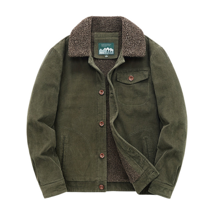 Manteau Homme Léger en Coton avec Poche de Poitrine