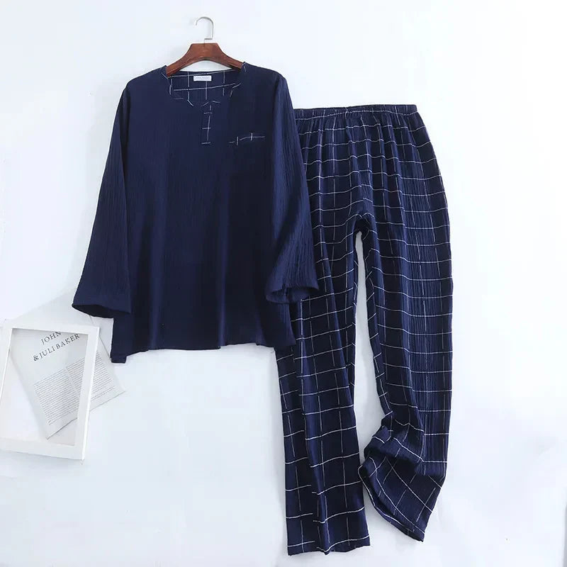 Pyjama Homme Doux et Chaud à Manches Longues
