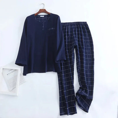 Pyjama Homme Doux et Chaud à Manches Longues