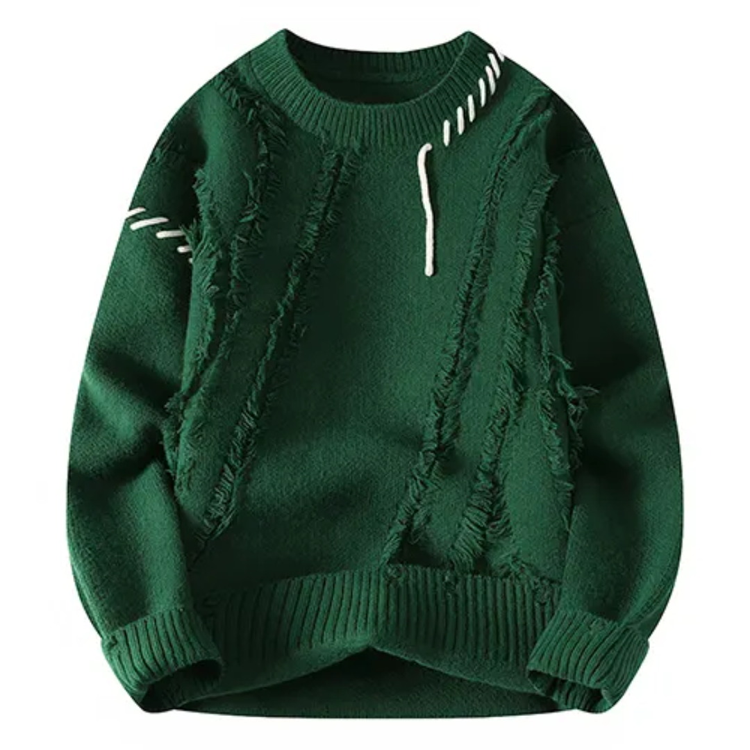 Pull Hiver Patchwork Mode Homme
