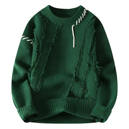 Pull Hiver Patchwork Mode Homme
