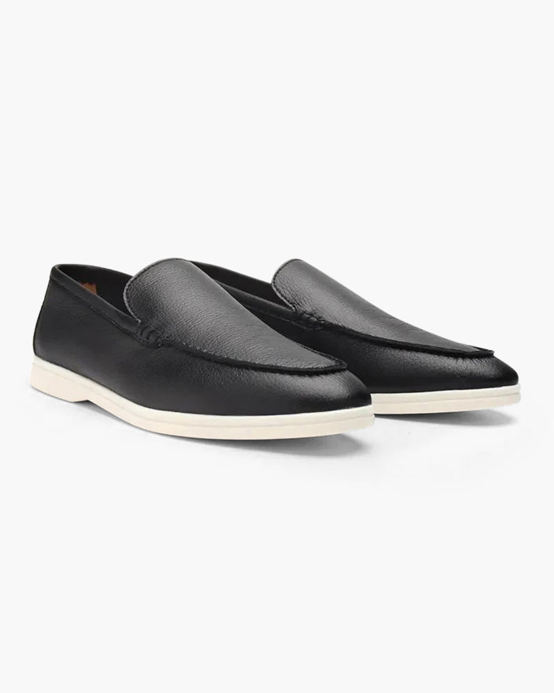 Mocassin en Cuir de Véritable Style Vintage pour Homme
