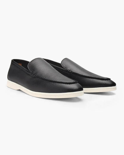 Mocassin en Cuir de Véritable Style Vintage pour Homme