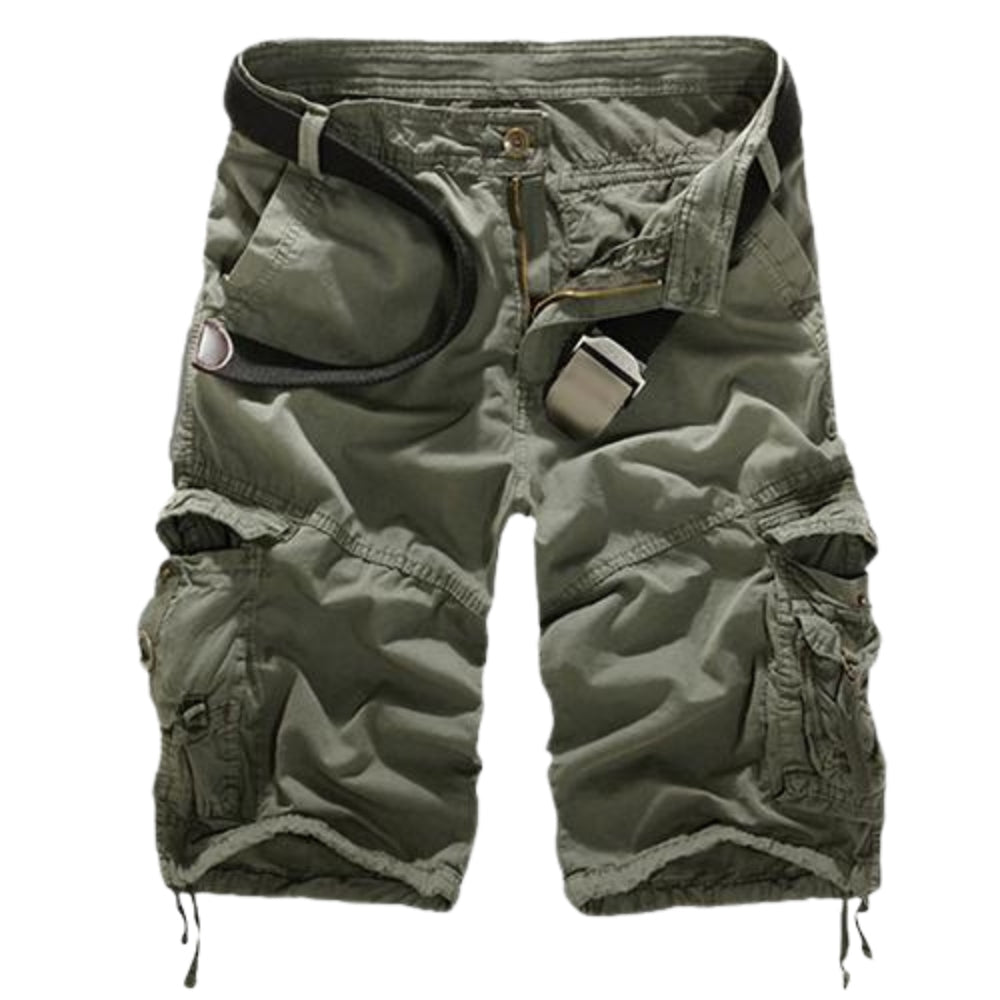 Pantalon Cargo Court avec Ceinture Élastique et Poches Pratiques