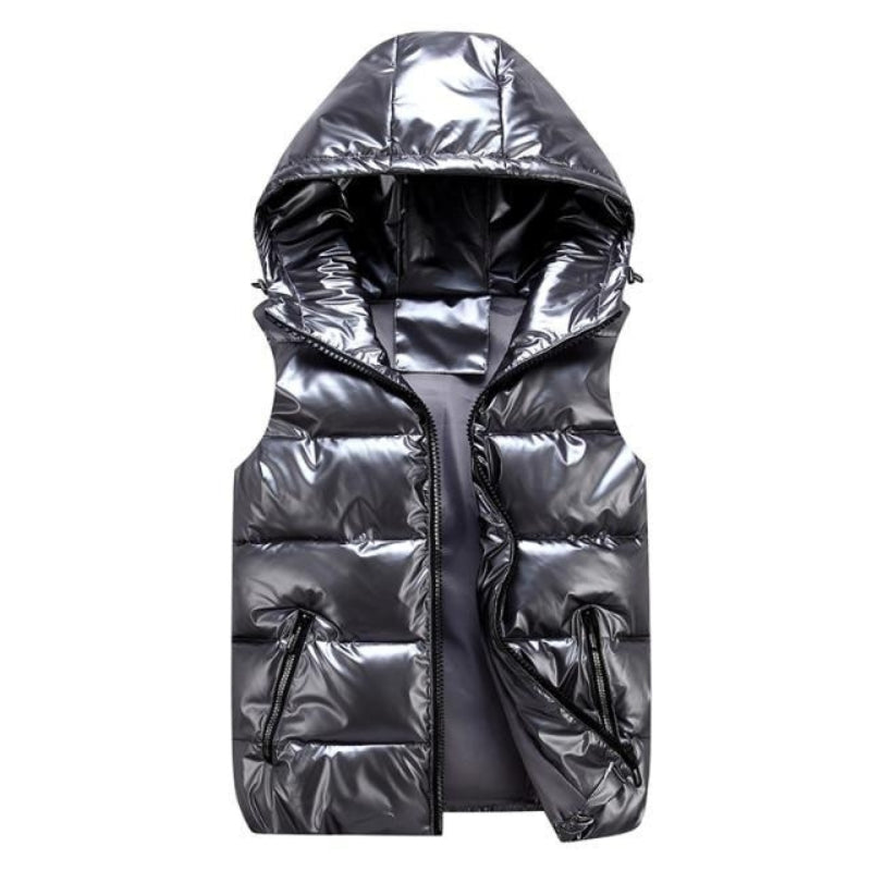 Gilet à capuche zippée mode hiver