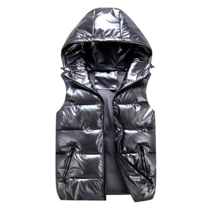 Gilet à capuche zippée mode hiver