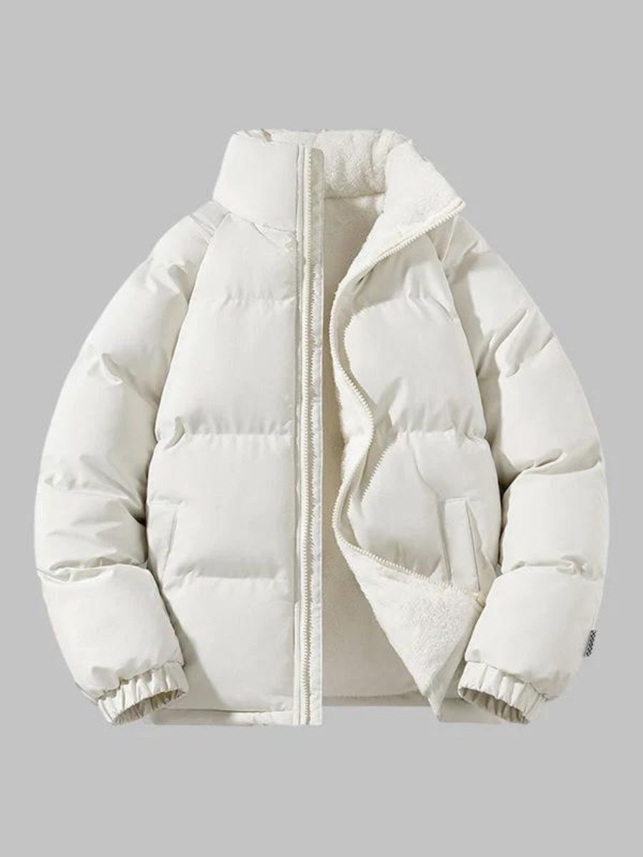Doudoune Homme Hiver Longue avec Capuchon et Fermeture Éclair