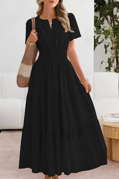 Robe Midi Femme Fluide Confortable Coupe Bohème