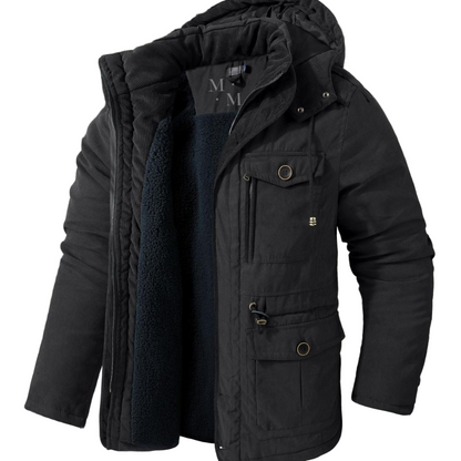 Veste Hiver Homme Styliste avec Capuche Réversible