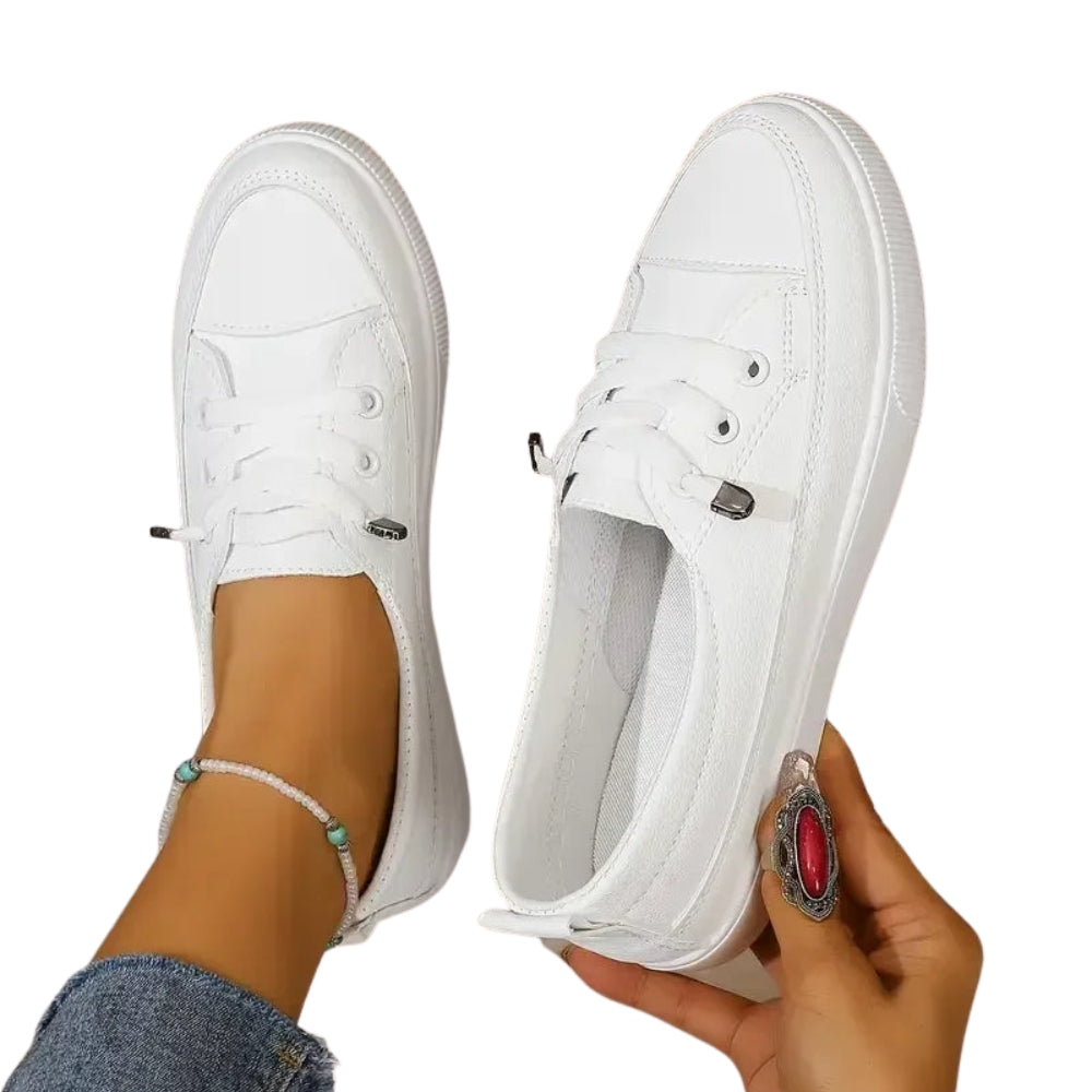 Chaussures Femmes Plates à Bout Rond Confortables - PanierRoyale