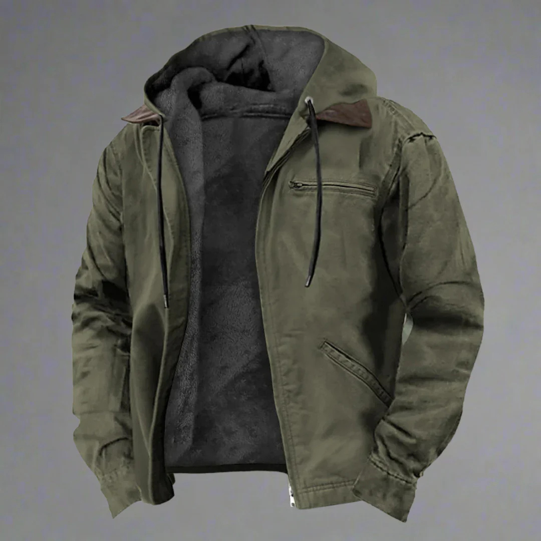 Veste Hiver Homme Capuche Polaire Chaude