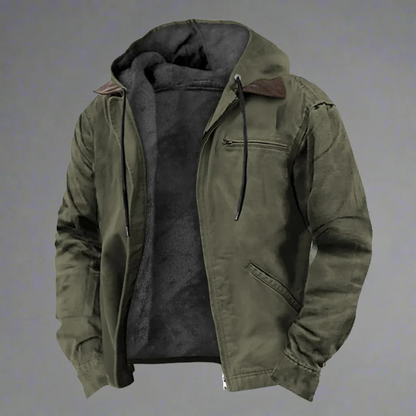 Veste Hiver Homme Capuche Polaire Chaude