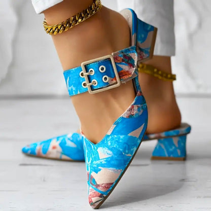 Chaussures Talons Hauts à Bride Arrière Femmes