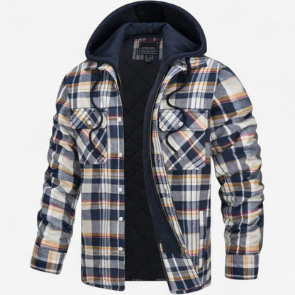 Veste Carreaux Élégante Manches Longues
