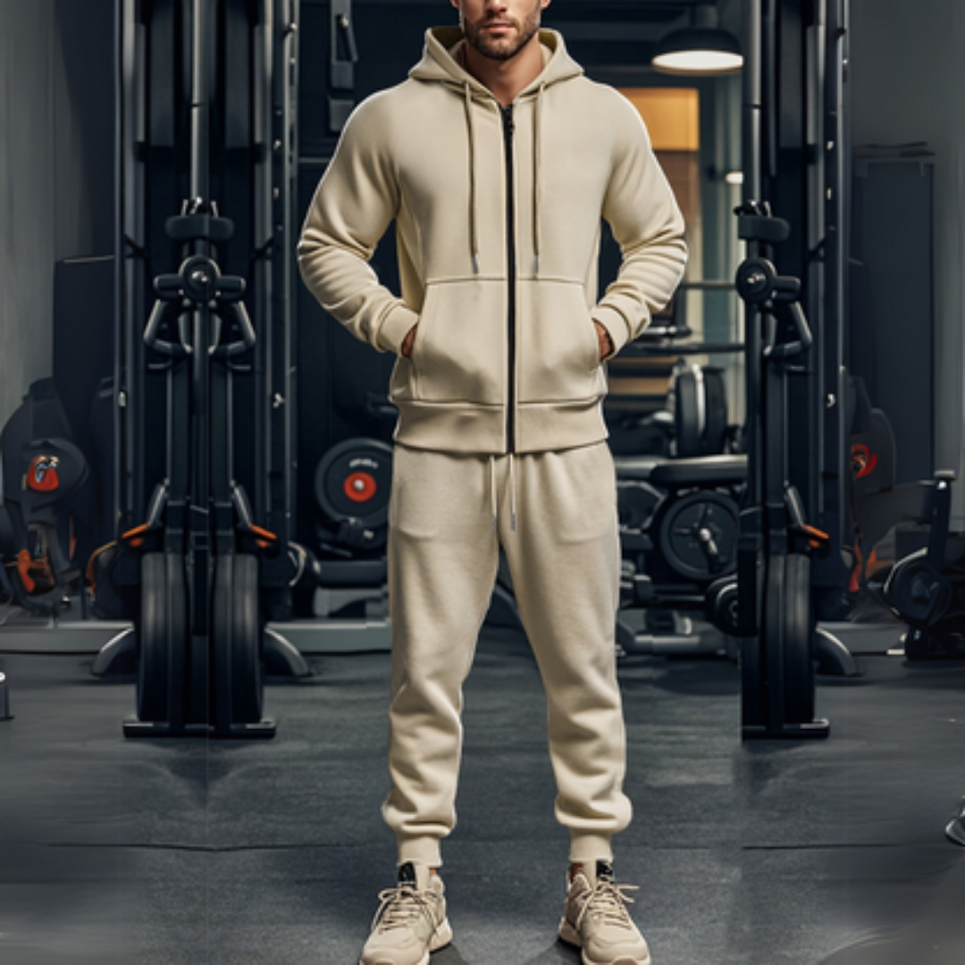 Survêtement 2 Pièces Décontracté - Sweat à Capuche et Jogging Confortable
