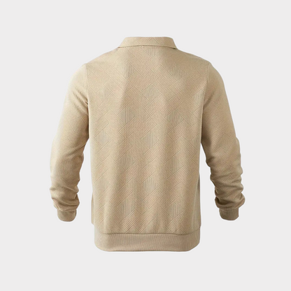 Pull Homme Col Montant Fermeture Éclair Moderne