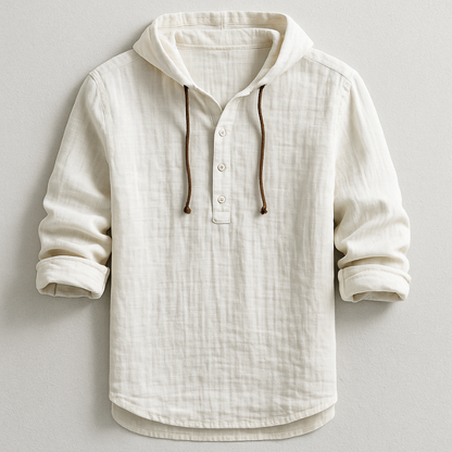 Chemise à capuche coton homme décontractée et légère