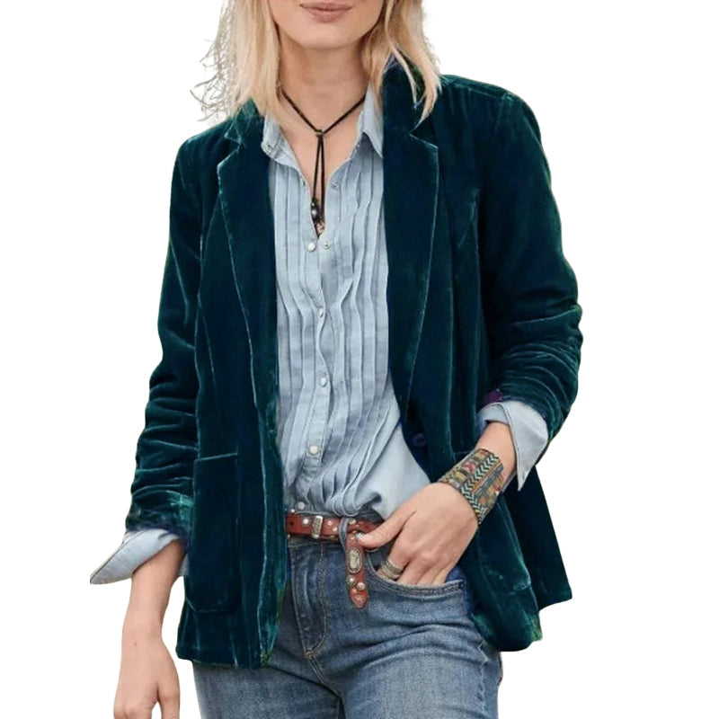 Veste Femme Élégante avec Poches Latérales