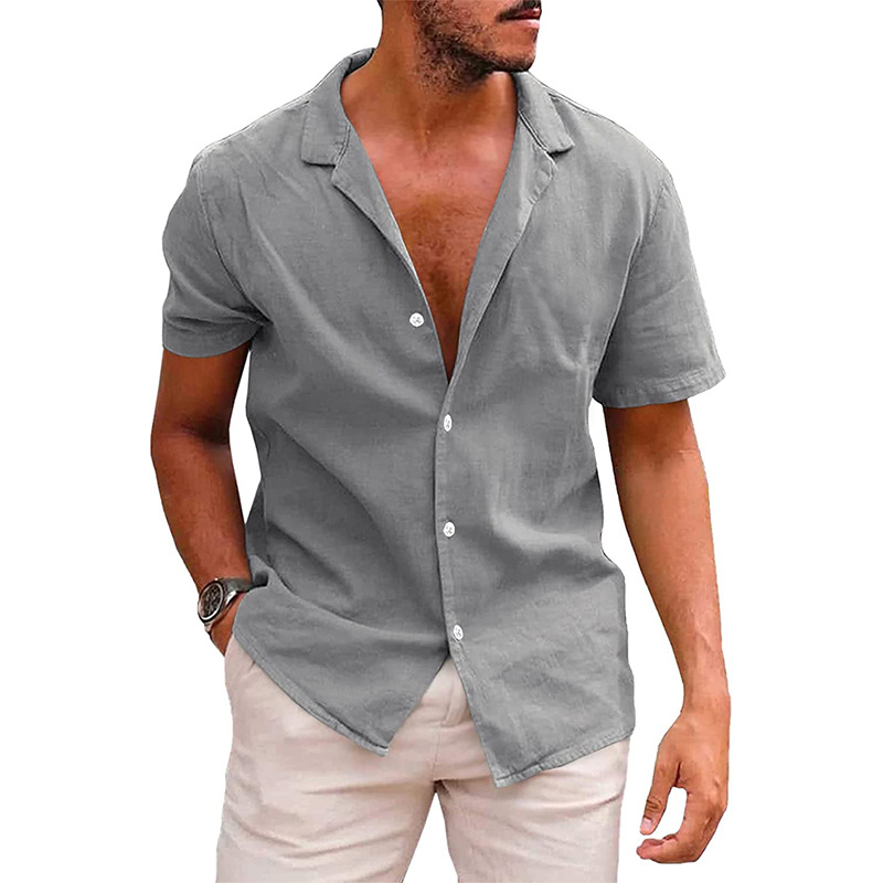Chemise Homme Décontractée pour Été