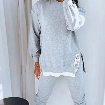 Survêtement Femme Hiver - Ensemble Sport Doux avec Haut Manches Longues et Pantalon Chaud - PanierRoyale