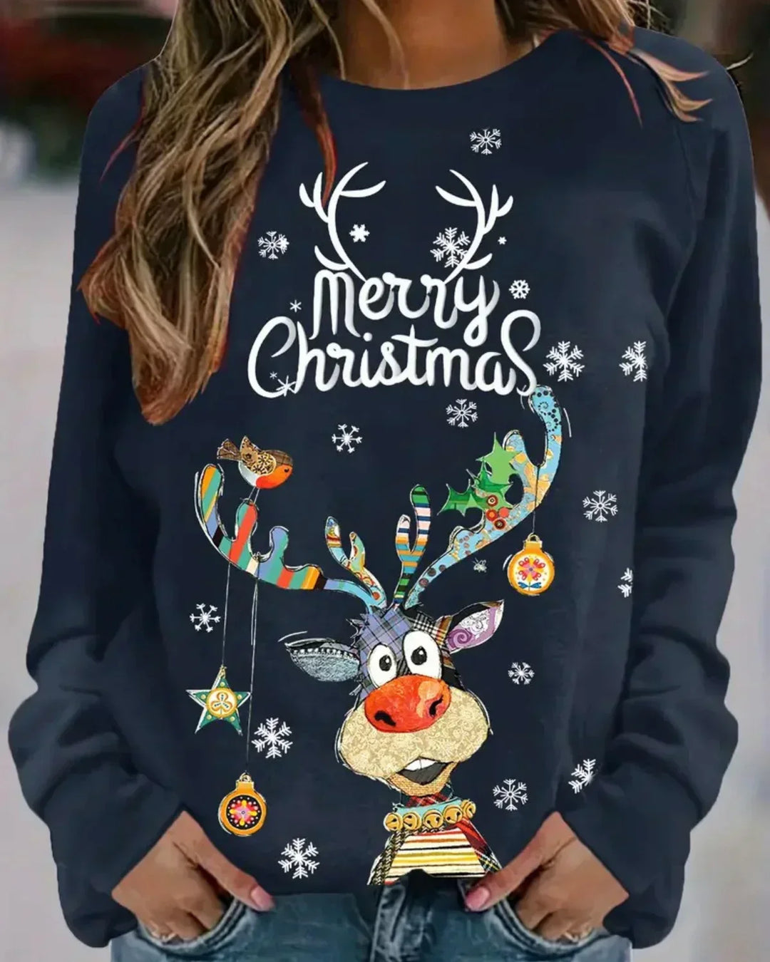 Pull de Noël Manches Longues - vue 6