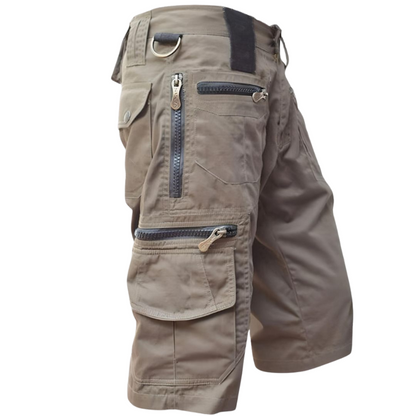 Pantalon Court Décontracté avec Poches Fermées
