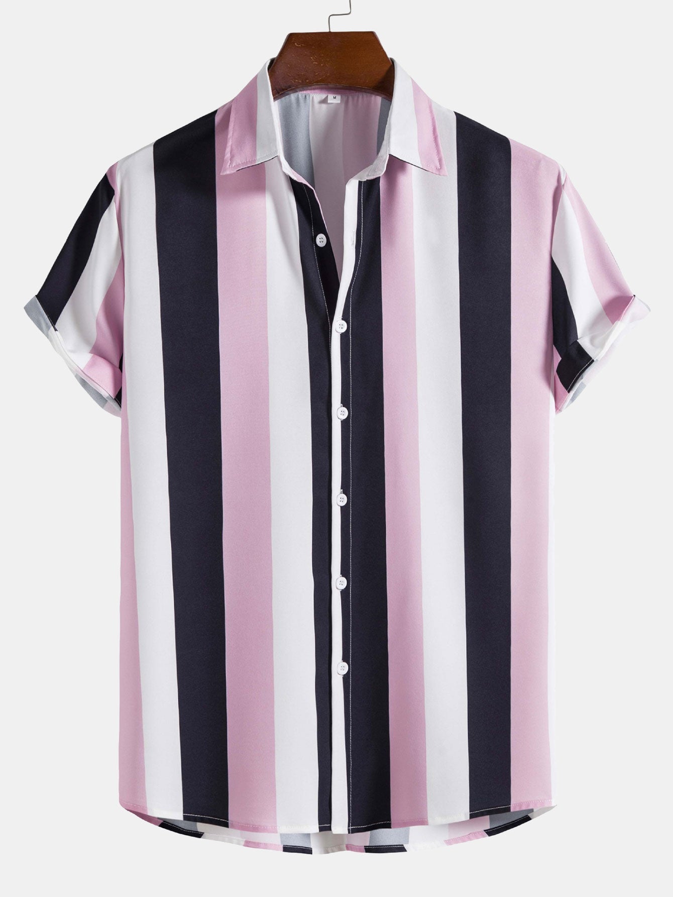 Chemise Homme à Rayures Droites Coton - PanierRoyale