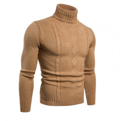 Pull Homme Hiver Col Roulé Chaud et Stylish
