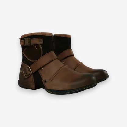 Bottines Femmes Chic à Lacets et Éclair