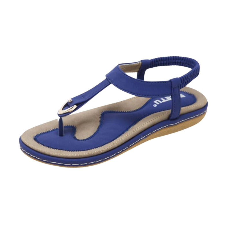 Sandales Confort Plates avec Système de Fermeture Réglable